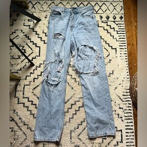 Light Blue 90’s Baggy Jeans- Size 8